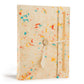 Lokta Mixed Colour Cotton Notebook - Large (21x15cm) - 45 Leaves - Includes Bookmark - Luna Panther