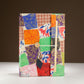 Lokta Patchwork Notebook - Large (21x15cm) - 45 Leaves - Includes Bookmark - Multi Colour - Luna Panther