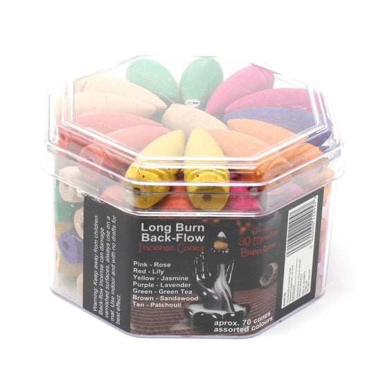 Long Backflow Incense Cones - Assorted Fragrances - 30 mins Burning time - Luna Panther