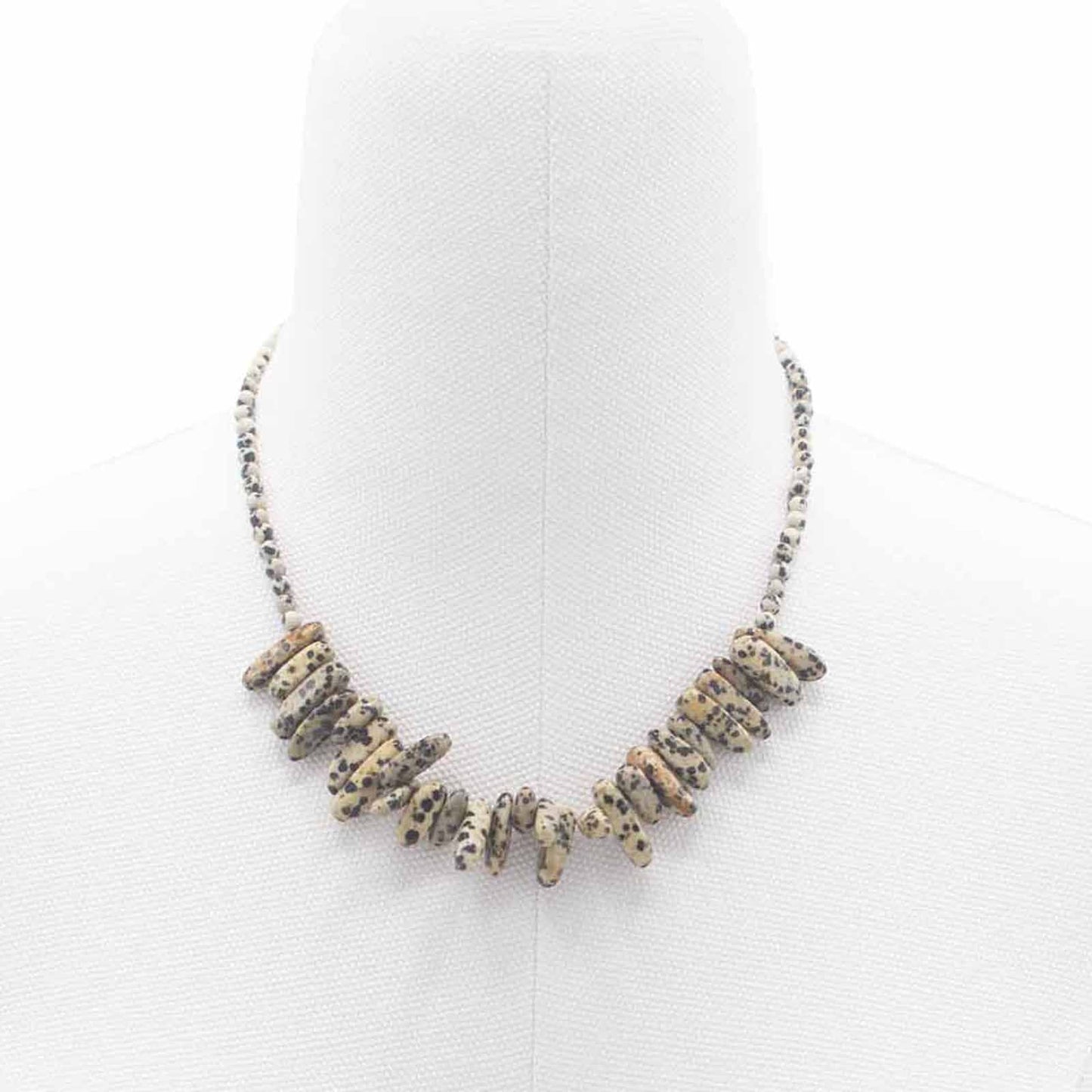 Longstone Gem Necklace - Dalmatian Stone - Luna Panther
