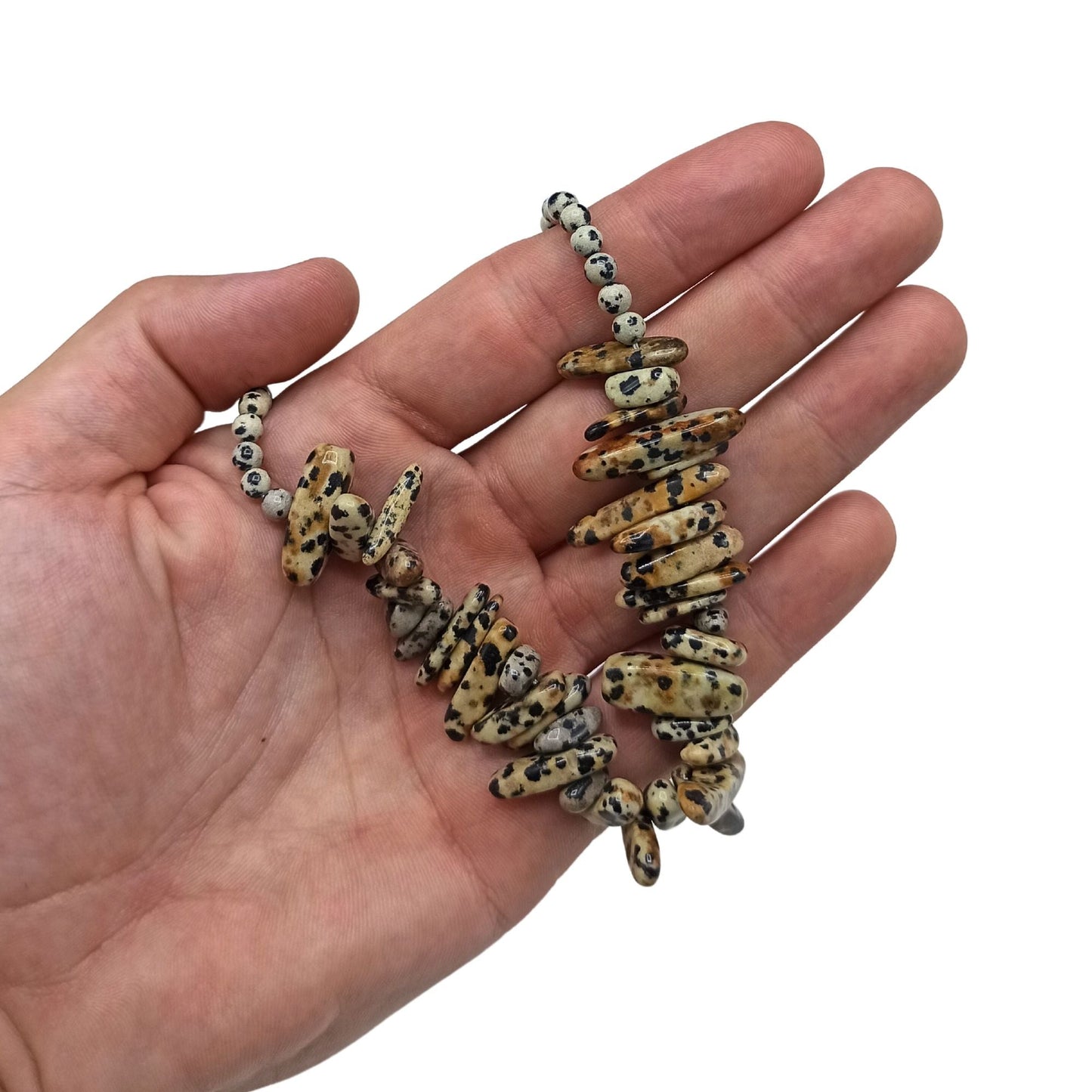 Longstone Gem Necklace - Dalmatian Stone - Luna Panther