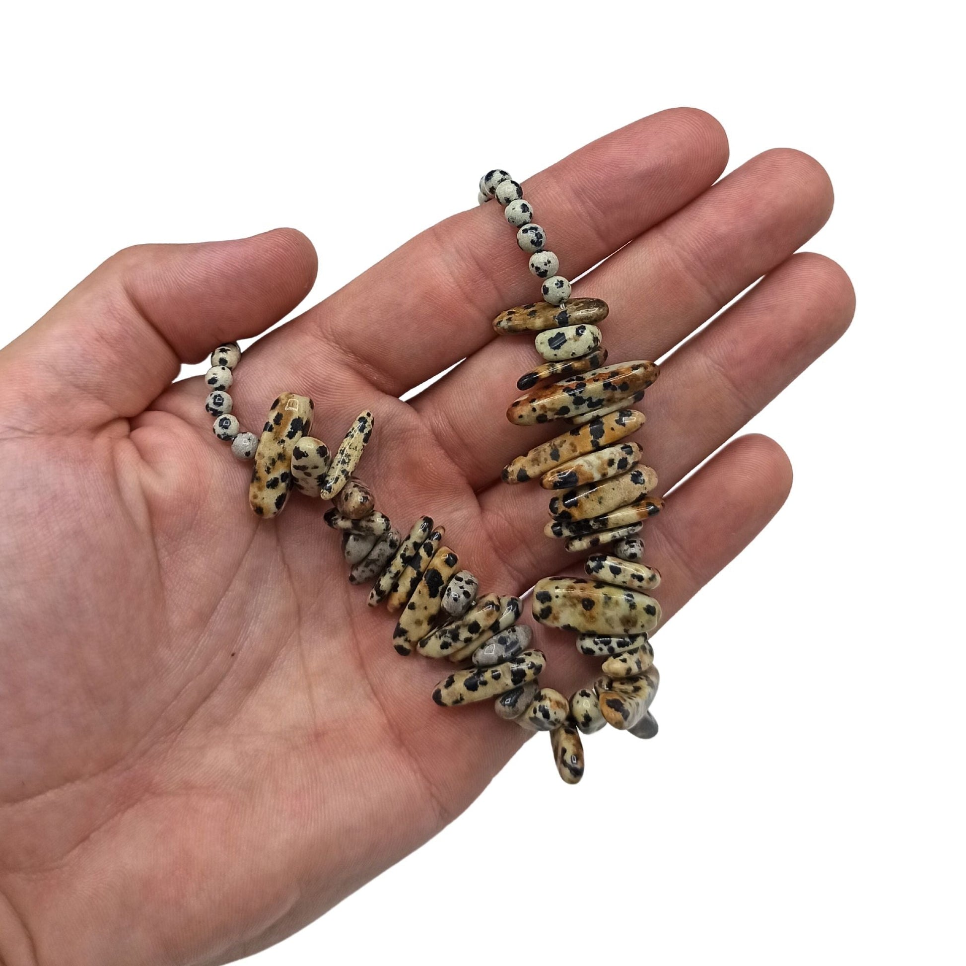 Longstone Gem Necklace - Dalmatian Stone - Luna Panther