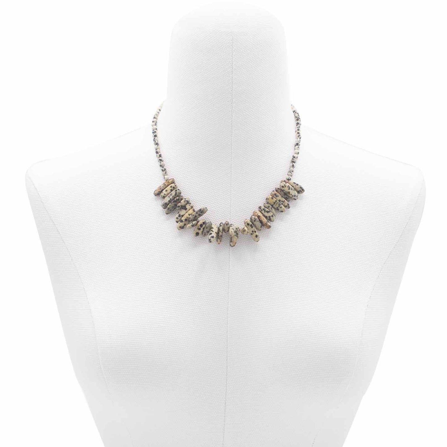 Longstone Gem Necklace - Dalmatian Stone - Luna Panther