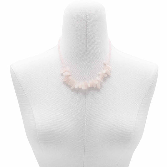 Longstone Gem Necklace - Rose Quartz - Luna Panther alternate view
