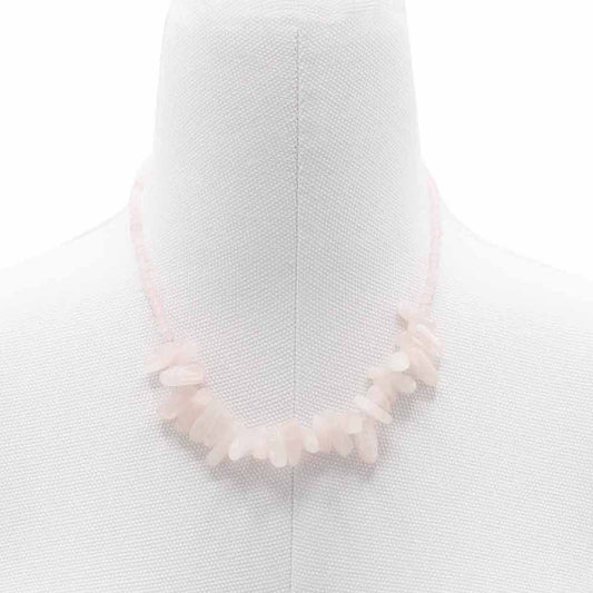 Longstone Gem Necklace - Rose Quartz - Luna Panther