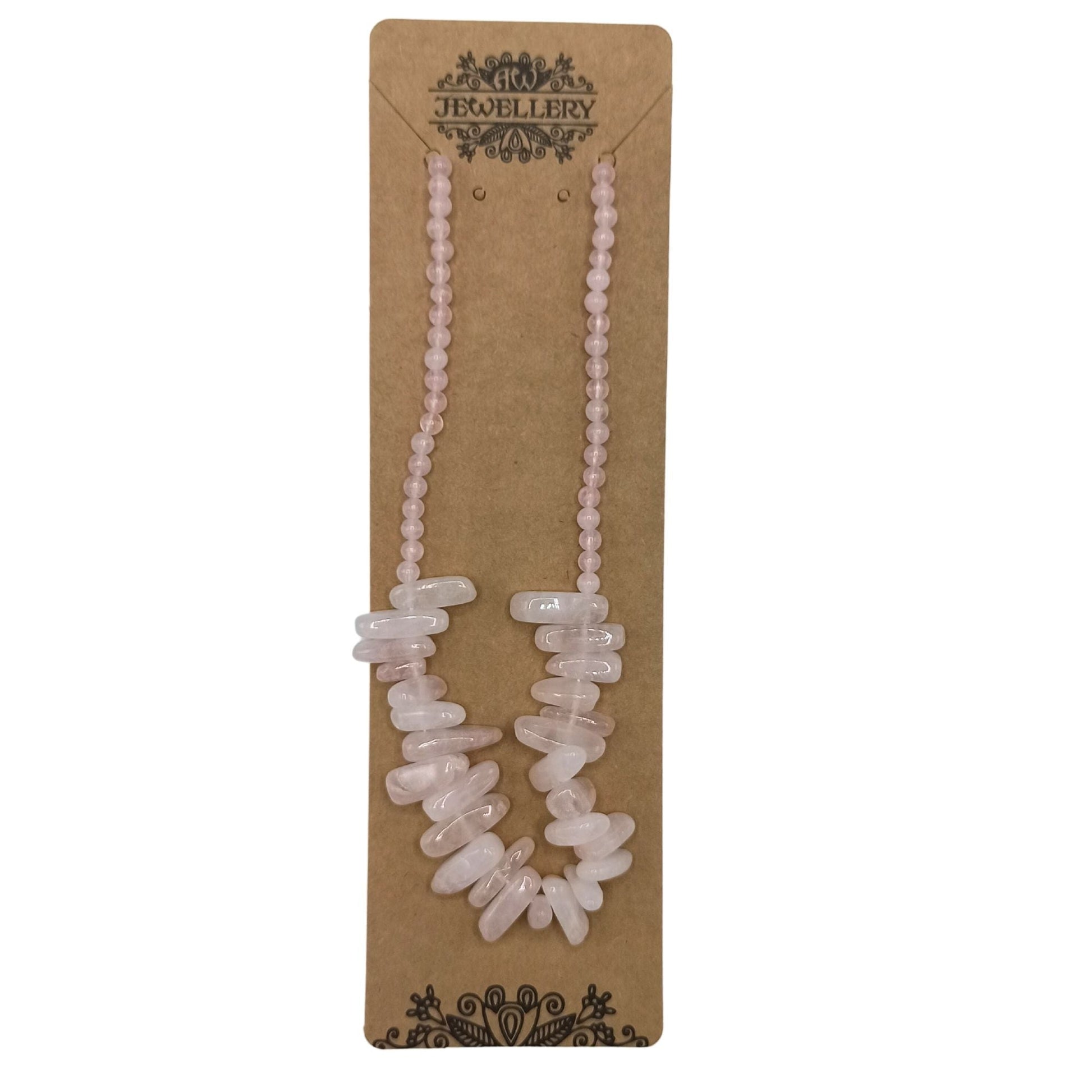 Longstone Gem Necklace - Rose Quartz - Luna Panther