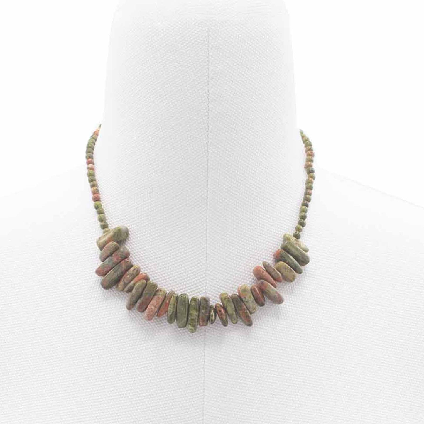 Longstone Gem Necklace - Unakite - Luna Panther