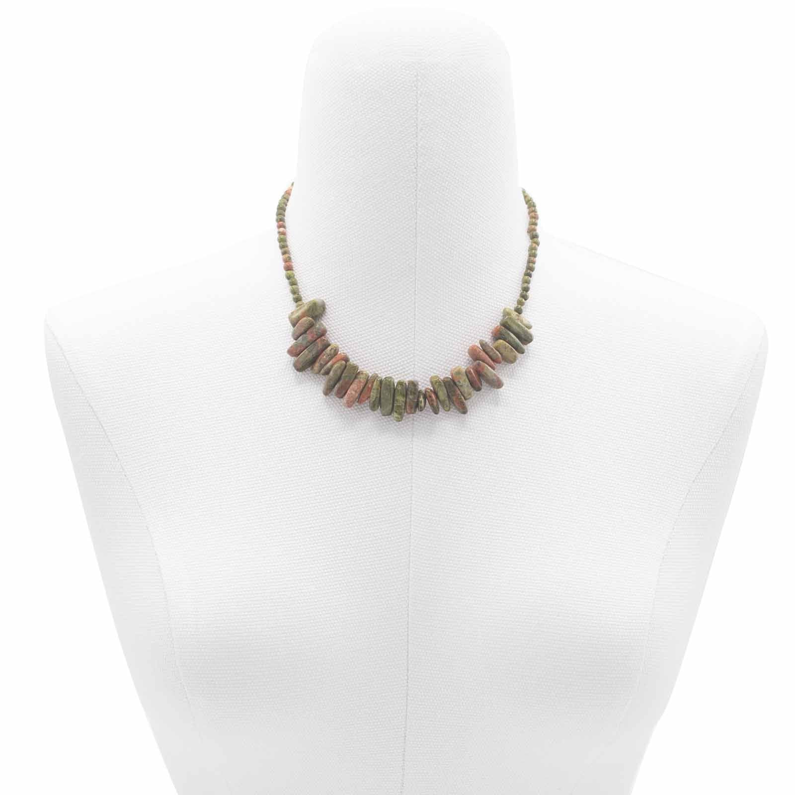 Longstone Gem Necklace - Unakite - Luna Panther