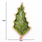 Lost in the Forest - Enamel Leaf Wooden Bowl - 33x17cm - Luna Panther