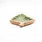 Lost in the Forest - Enamel Leaf Wooden Bowl - 33x17cm - Luna Panther