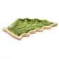 Lost in the Forest - Enamel Leaf Wooden Bowl - 33x17cm - Luna Panther