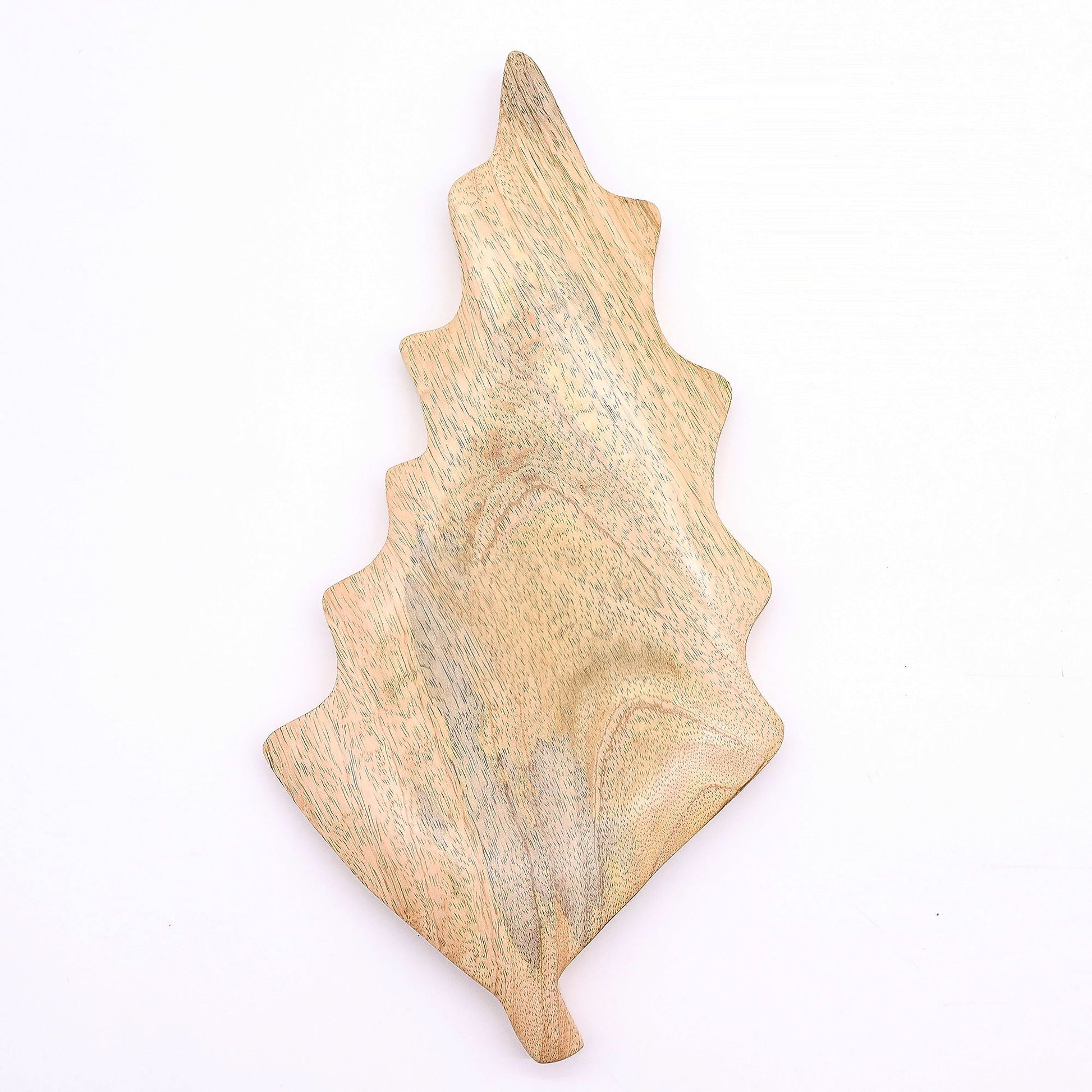 Lost in the Forest - Enamel Leaf Wooden Bowl - 33x17cm - Luna Panther