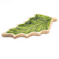Lost in the Forest - Enamel Leaf Wooden Bowl - 33x17cm - Luna Panther
