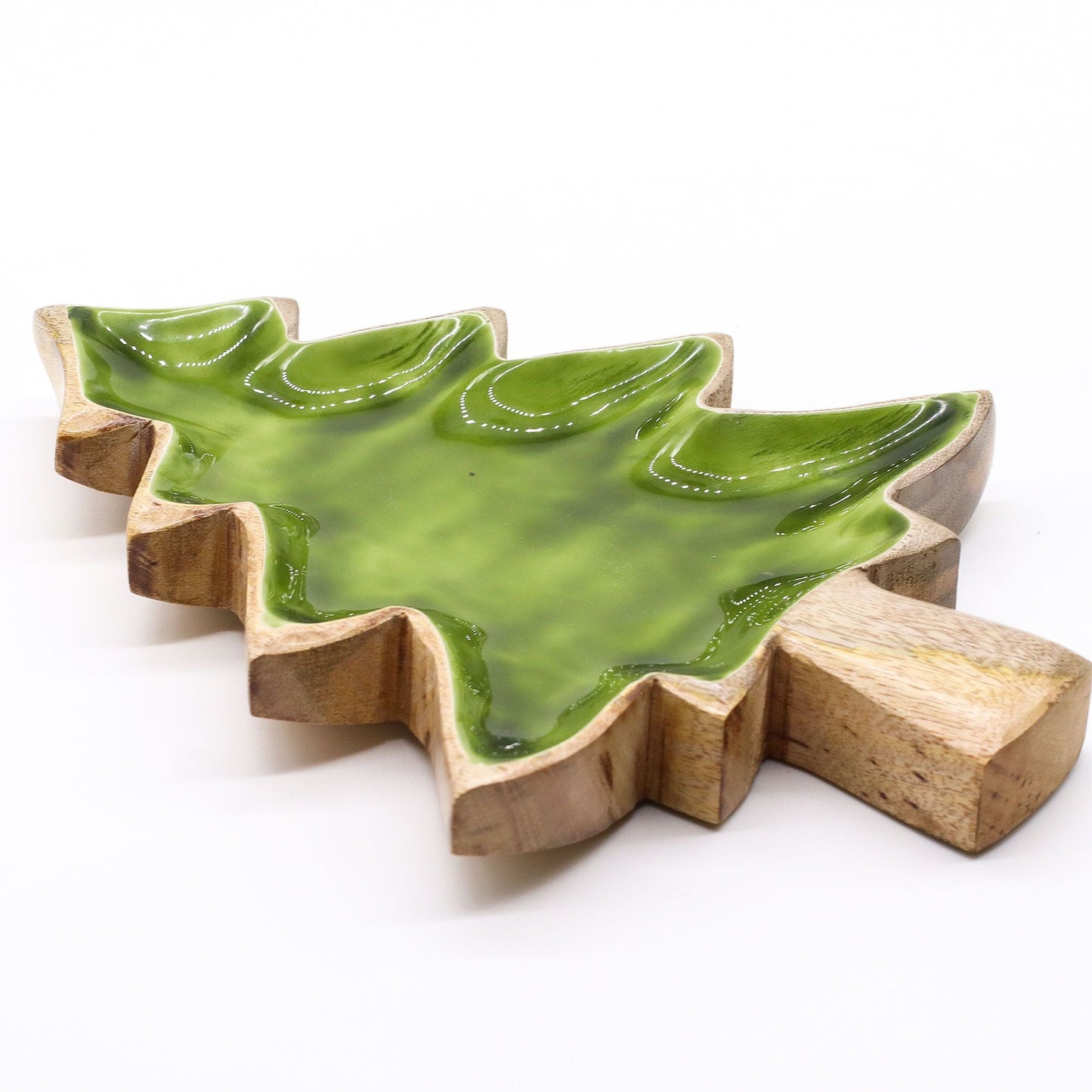 Lost in the Forest - Enamel Tree Wooden Bowl - 25x19cm - Luna Panther