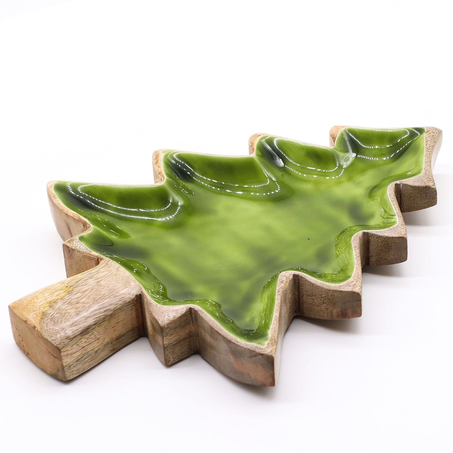 Lost in the Forest - Enamel Tree Wooden Bowl - 25x19cm - Luna Panther