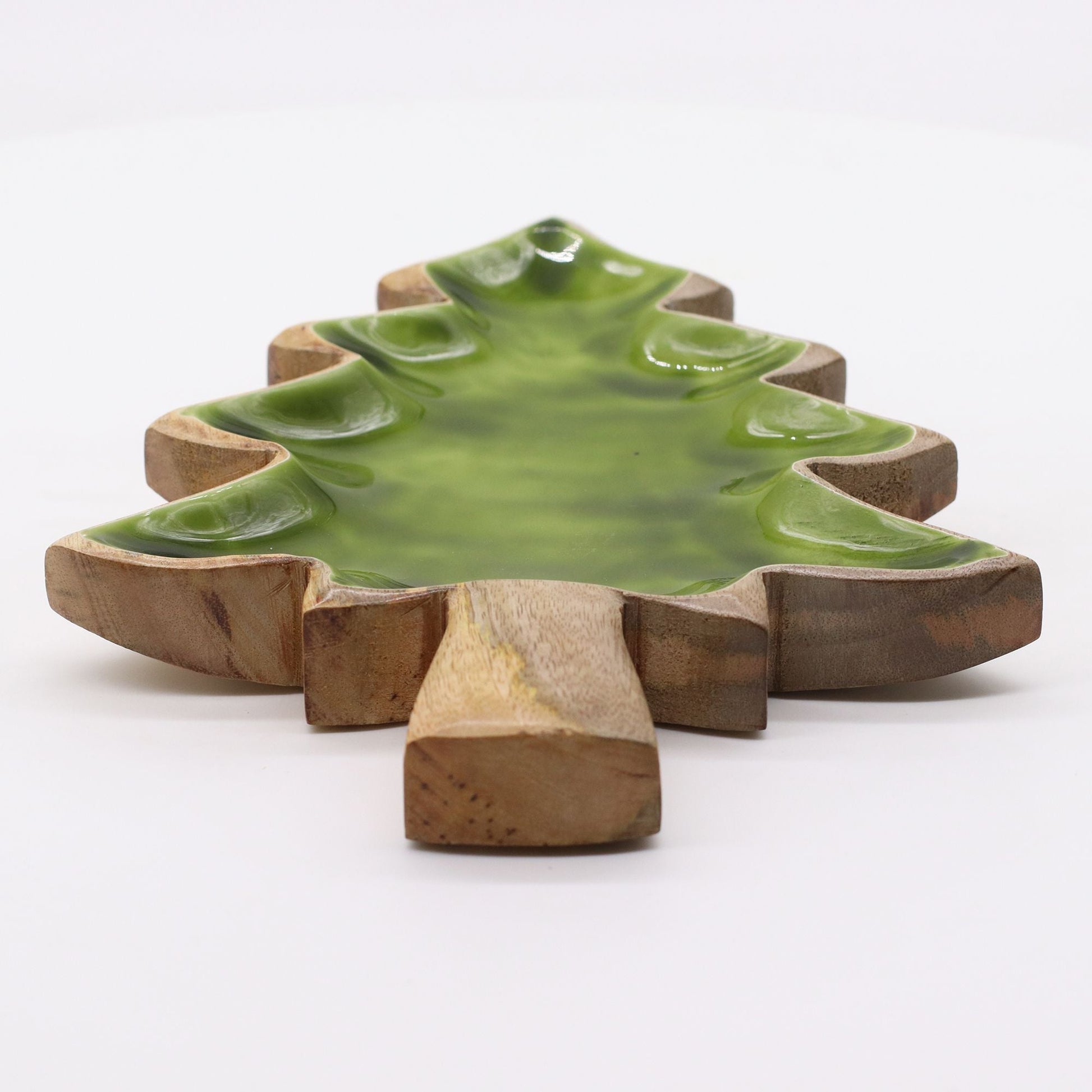 Lost in the Forest - Enamel Tree Wooden Bowl - 25x19cm - Luna Panther