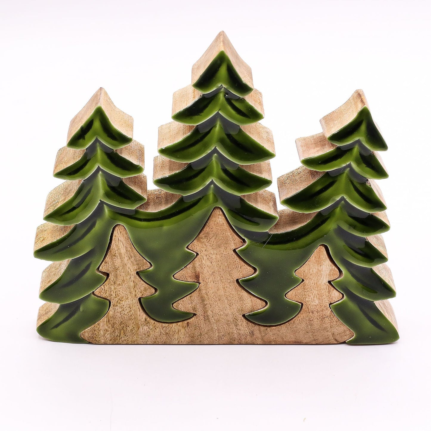 Lost in the Forest - Three Trees 3D Wooden Decoration - 20x23cm - Luna Panther