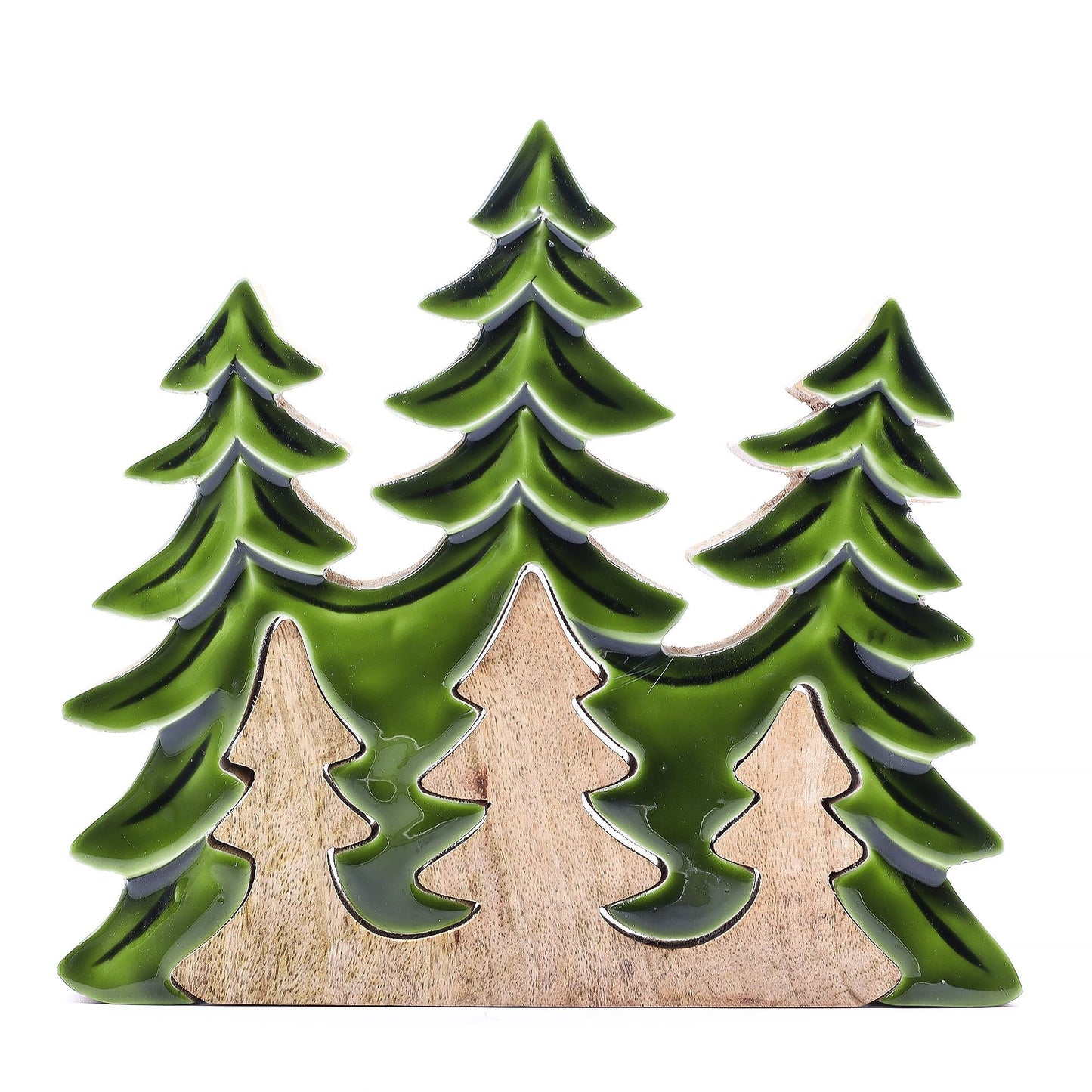 Lost in the Forest - Three Trees 3D Wooden Decoration - 20x23cm - Luna Panther
