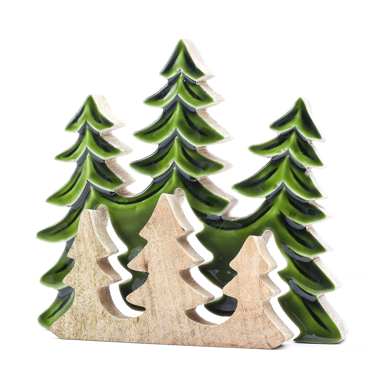 Lost in the Forest - Three Trees 3D Wooden Decoration - 20x23cm - Luna Panther