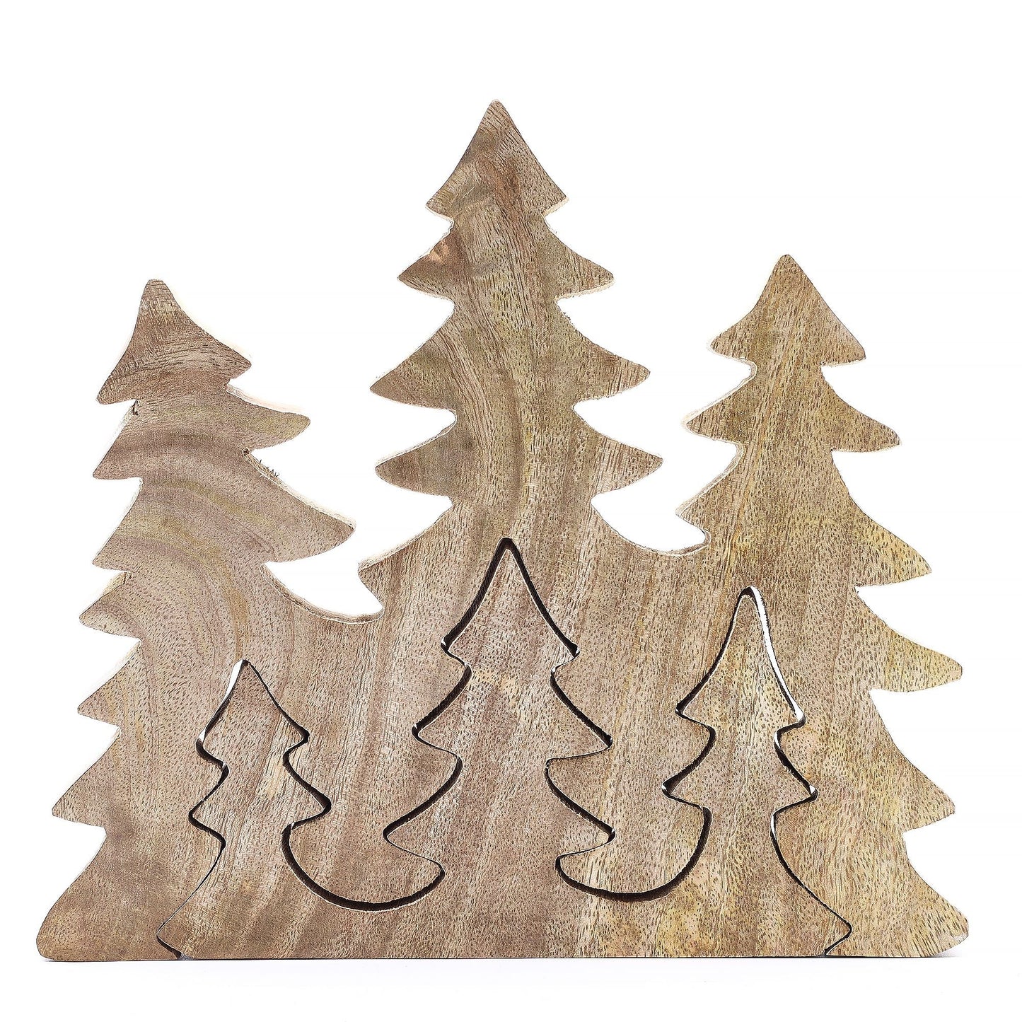 Lost in the Forest - Three Trees 3D Wooden Decoration - 20x23cm - Luna Panther