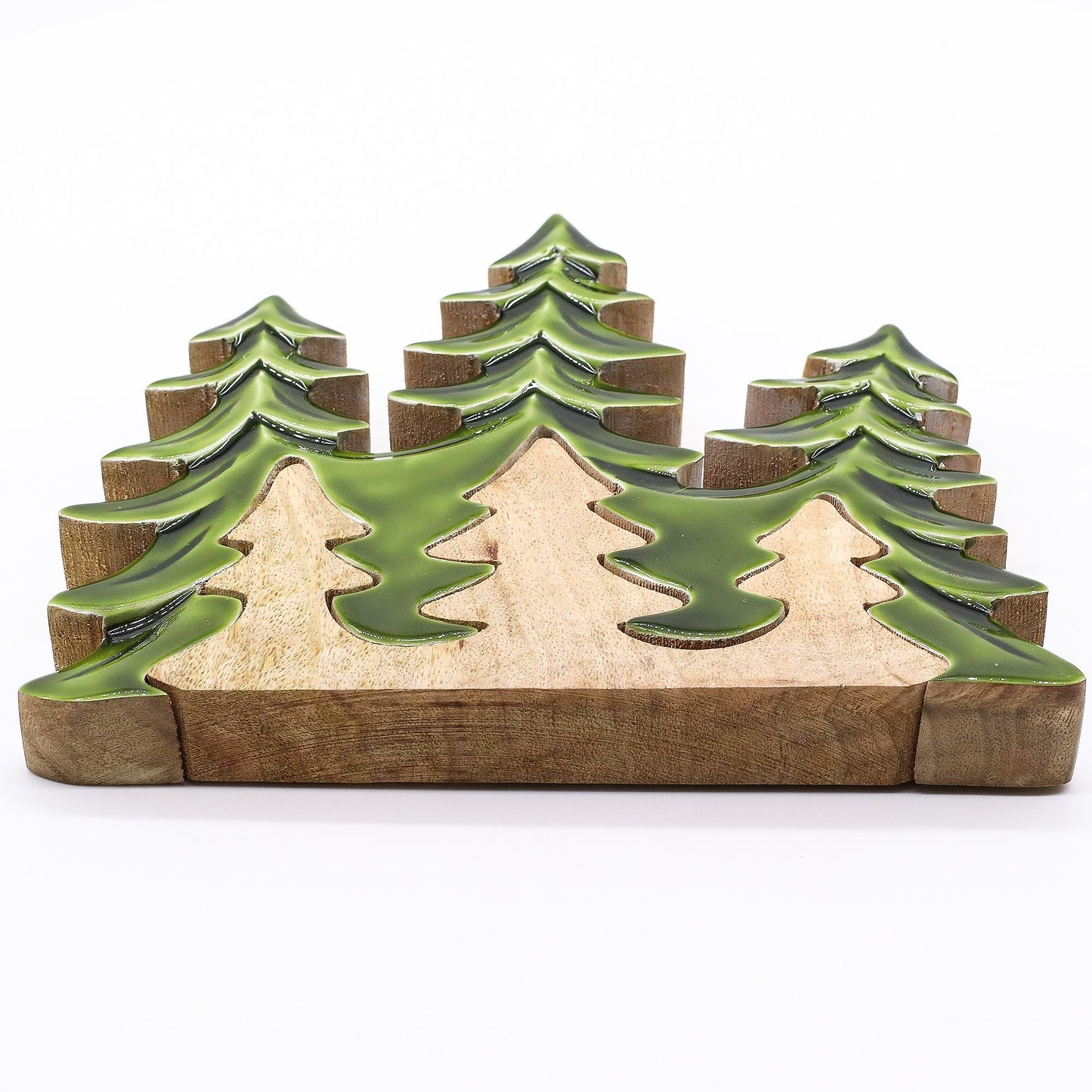 Lost in the Forest - Three Trees 3D Wooden Decoration - 20x23cm - Luna Panther