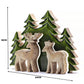 Lost in the Forest - Two Deer in the Forest 3D Wooden Decoration - 18x23cm - Luna Panther