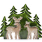 Lost in the Forest - Two Deer in the Forest 3D Wooden Decoration - 18x23cm - Luna Panther