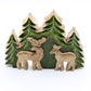 Lost in the Forest - Two Deer in the Forest 3D Wooden Decoration - 18x23cm - Luna Panther