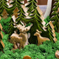 Lost in the Forest - Two Deer in the Forest 3D Wooden Decoration - 18x23cm - Luna Panther