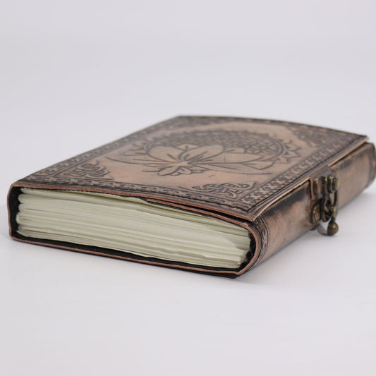 Lotus Madala - Esoteric Notebook - Antique Grey - 200 pages Stitch Edge - 17.5x12.5x3cm - Luna Panther alternate view
