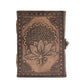 Lotus Madala - Esoteric Notebook - Antique Grey - 200 pages Stitch Edge - 17.5x12.5x3cm - Luna Panther
