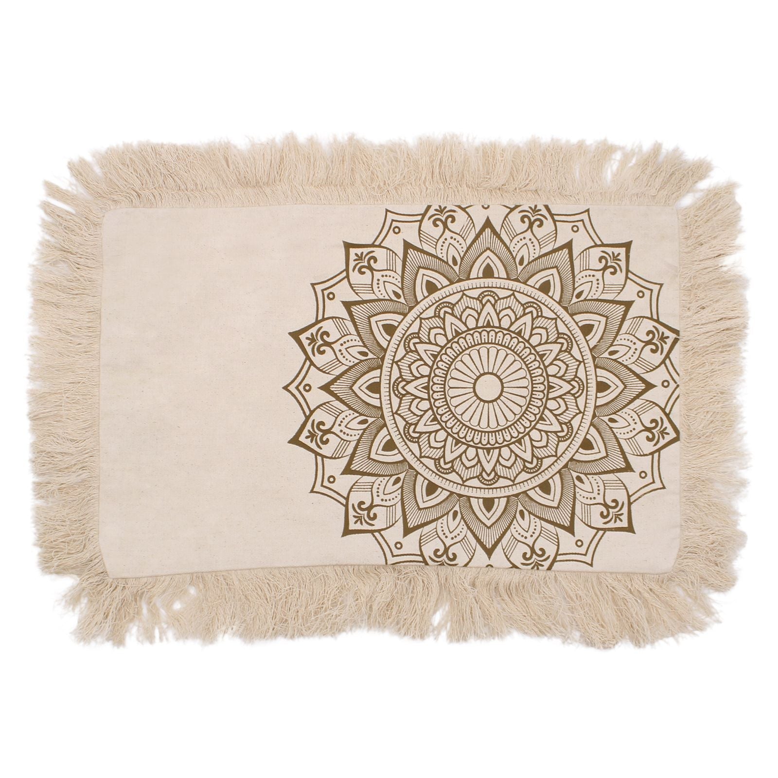 Lotus Mandala Cushion - 30x50cm - bronze - Luna Panther