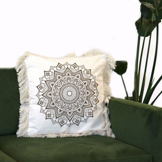 Lotus Mandala Cushion Cover - 45x45cm - bronze - Luna Panther alternate view