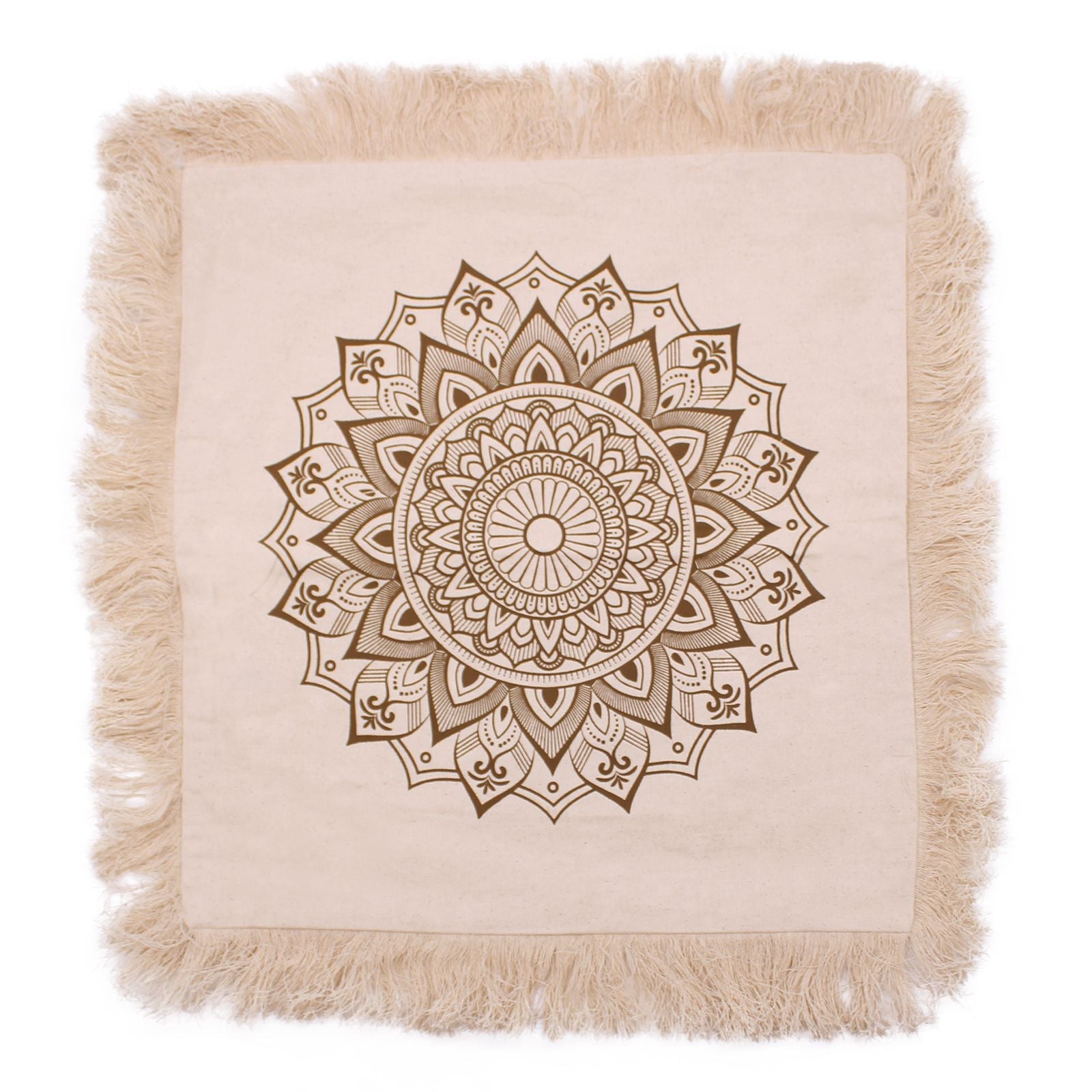 Lotus Mandala Cushion Cover - 45x45cm - bronze - Luna Panther