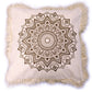 Lotus Mandala Cushion Cover - 45x45cm - bronze - Luna Panther