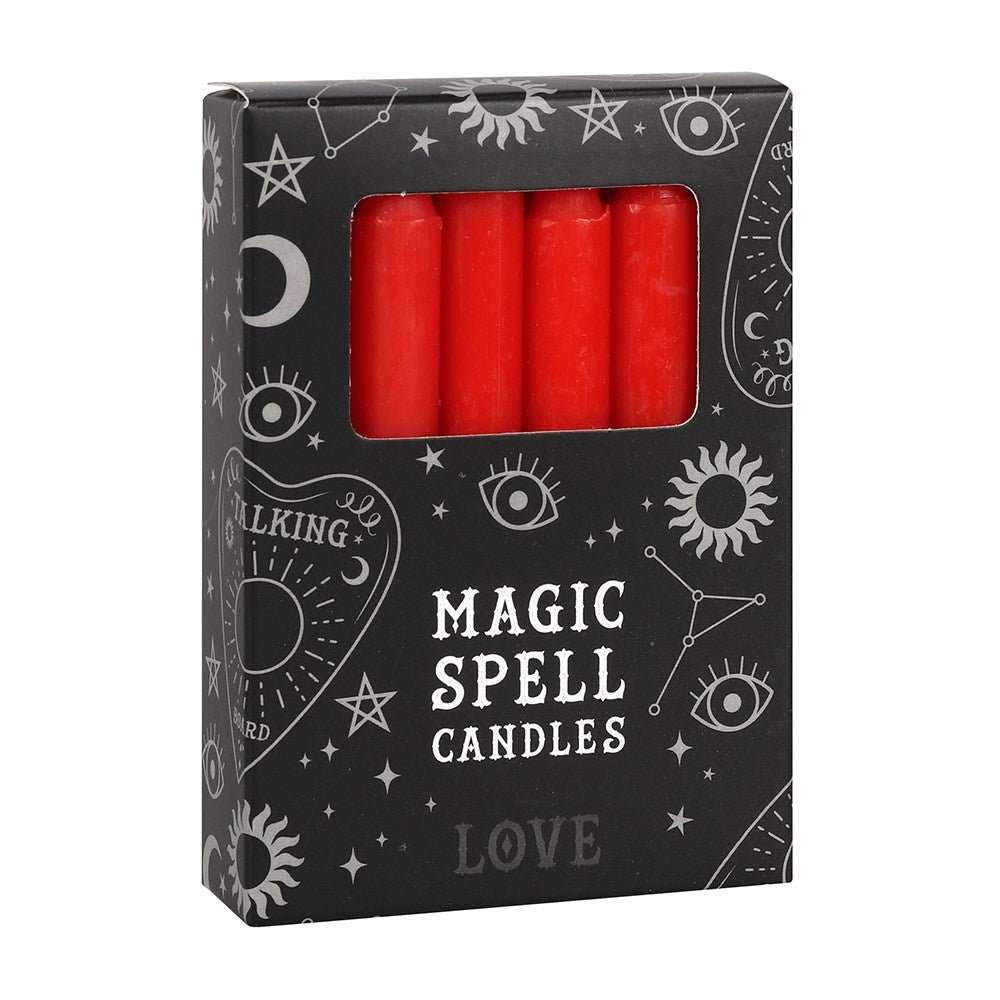 Polished Love Magic Spell Candles featuring natural patterning and unique variations - Luna Panther