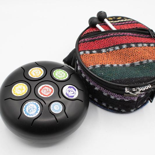 Low Medium Hapi Drum Black Chakra - 14x7cm - Luna Panther alternate view