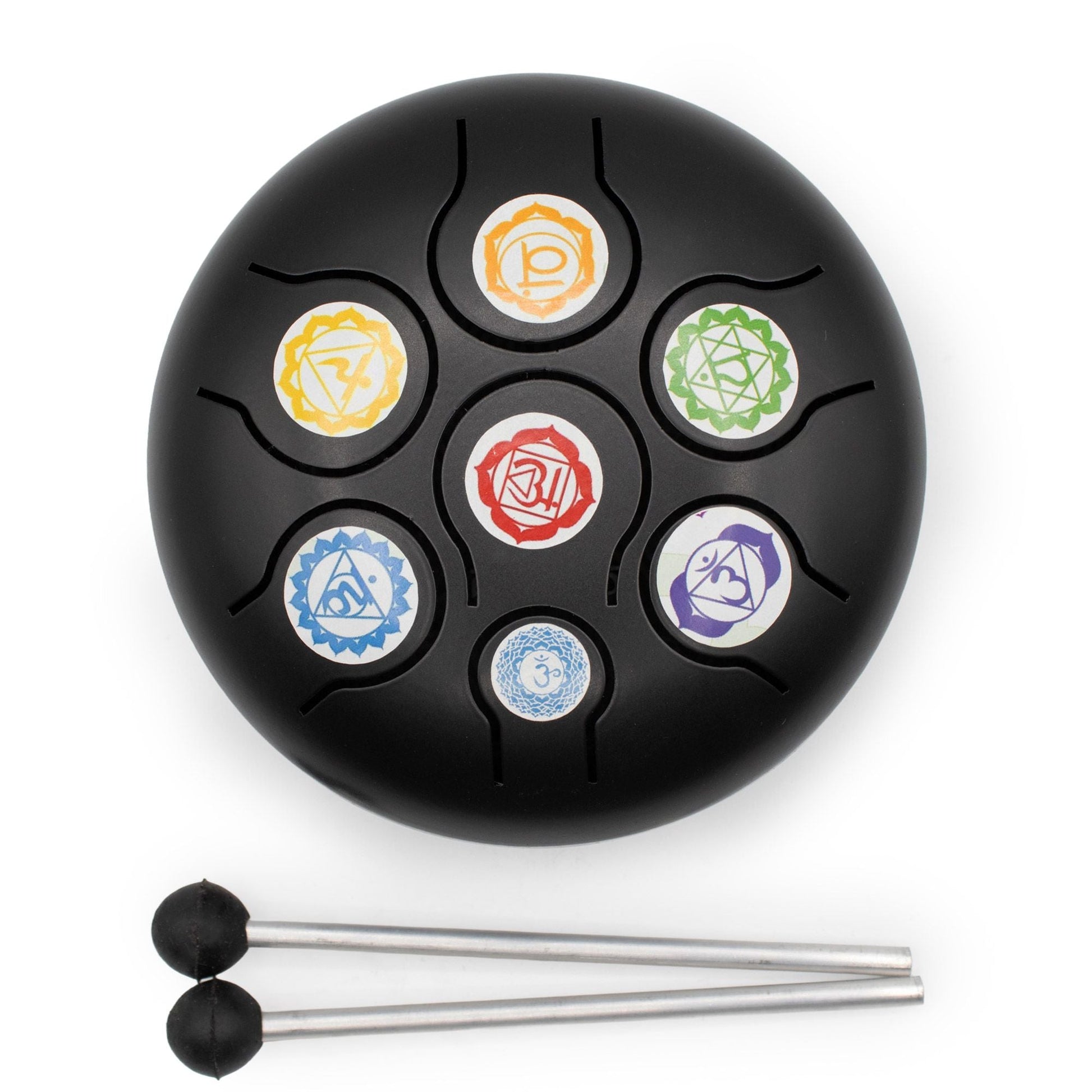 Low Medium Hapi Drum Black Chakra - 14x7cm - Luna Panther