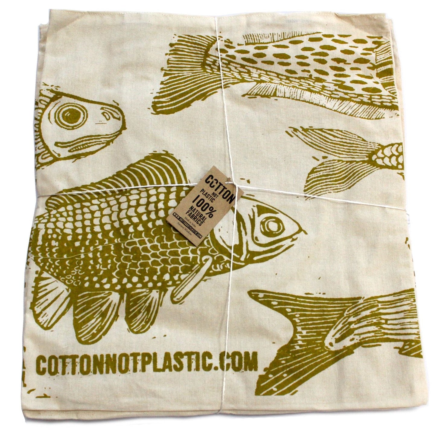 Polished Lrg 2x4oz Reversable Cotton Bag 38x42cm - (2 designs) featuring natural patterning and unique variations - Luna Panther