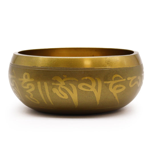 Polished Lrg Ganesh Singing Bowl featuring natural patterning and unique variations - Luna Panther