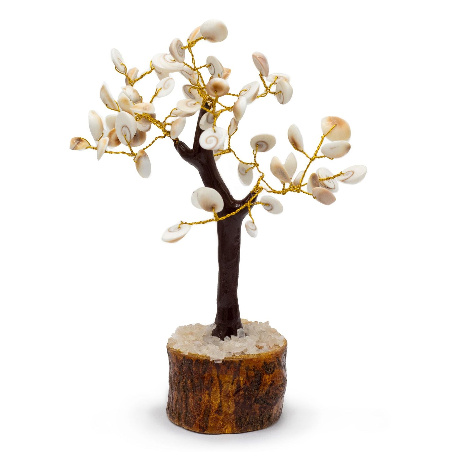 Polished Lrg Gomati Chakra Circle Stone Tree - (60 stones) featuring natural patterning and unique variations - Luna Panther