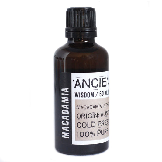 Polished Macadamia Oil - 50ml featuring natural patterning and unique variations - Luna Panther
