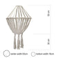 Macrame Large Drop Chandelier - Black - Luna Panther