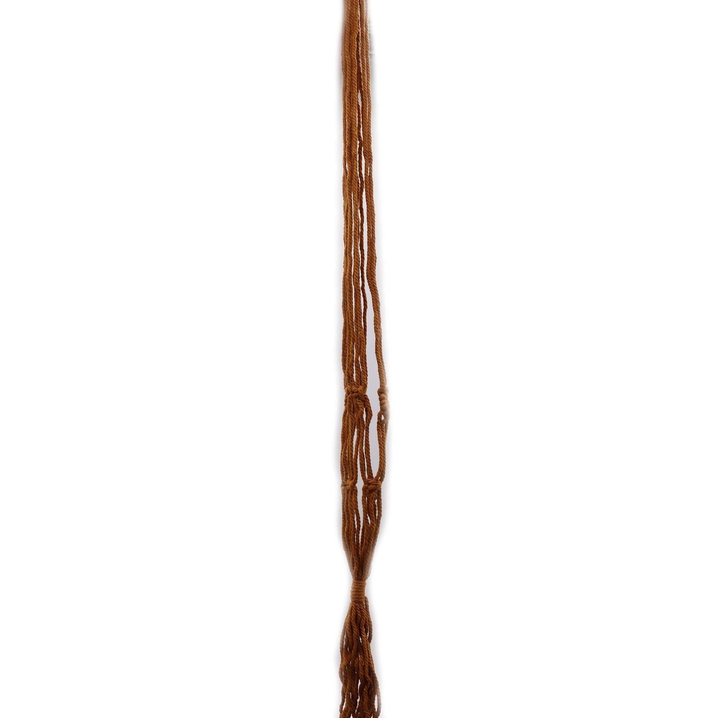 Macrame Pot Holder Classic - Chocolate Medium Pot - Luna Panther
