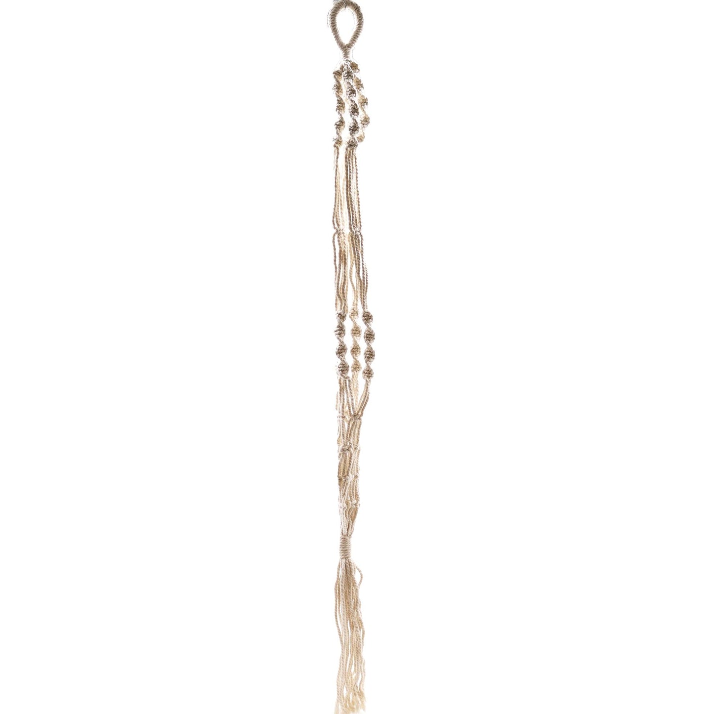 Macrame Pot Holder - Large Pot Holder - Extra Long - Luna Panther