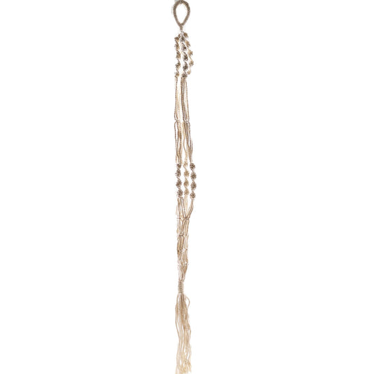 Macrame Pot Holder - Large Pot Holder - Extra Long - Luna Panther