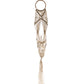 Macrame Pot Holder - Long With Rattan Hoop - Luna Panther
