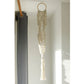 Macrame Pot Holder - Long With Rattan Hoop - Luna Panther