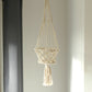Macrame Pot Holder - Single Small Pot - Luna Panther