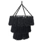 Macrame Soft Chandelier - Black - Luna Panther